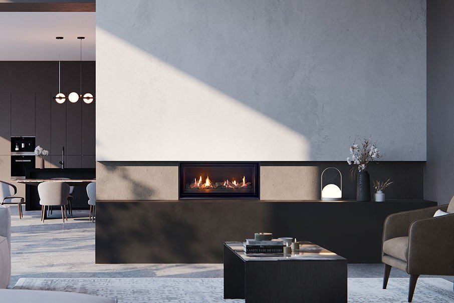 Real Flame Gas Fireplace Element MK2