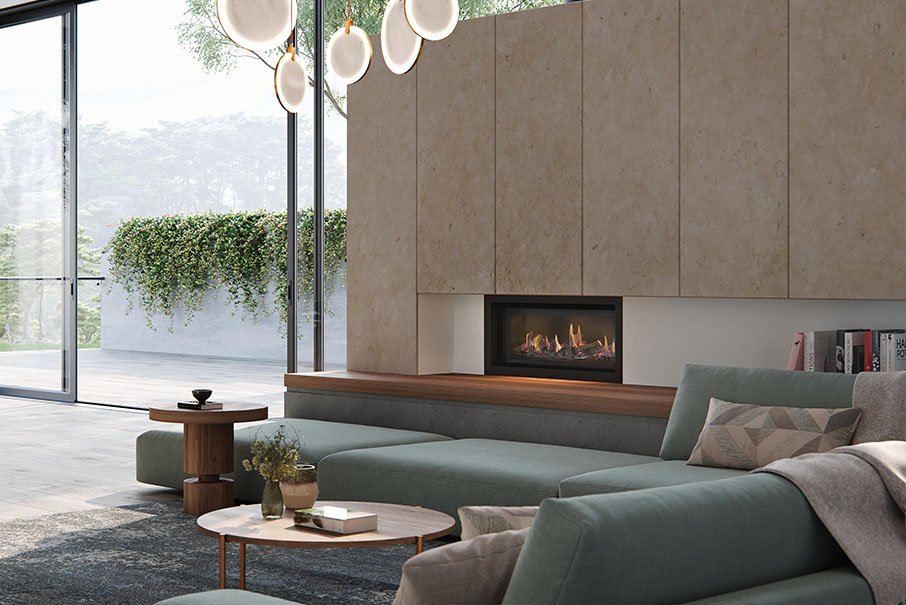 Real Flame Gas Fireplace Element MK2