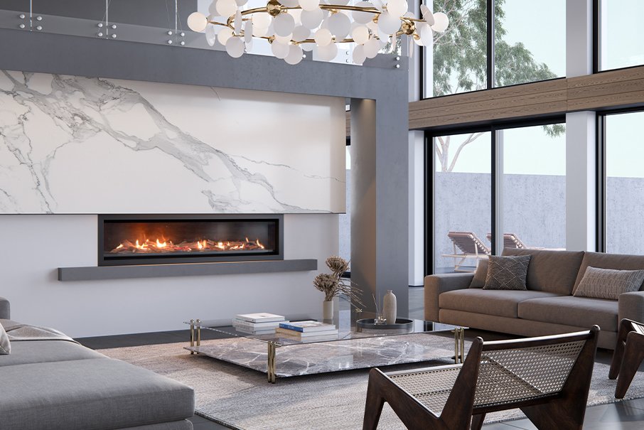 Real Flame Gas Fireplace Element MK2